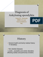  Diagnosis of Ankylosing spondylitis