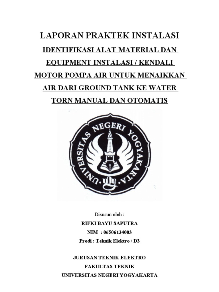 Laporan Pompa Air | PDF