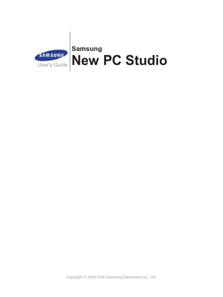Samsung NPS New PC Studio Manual ENG | PDF | Personal Computers | Icon ...