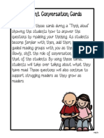 Student Conversation Cards