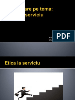 Etica La Serviciu