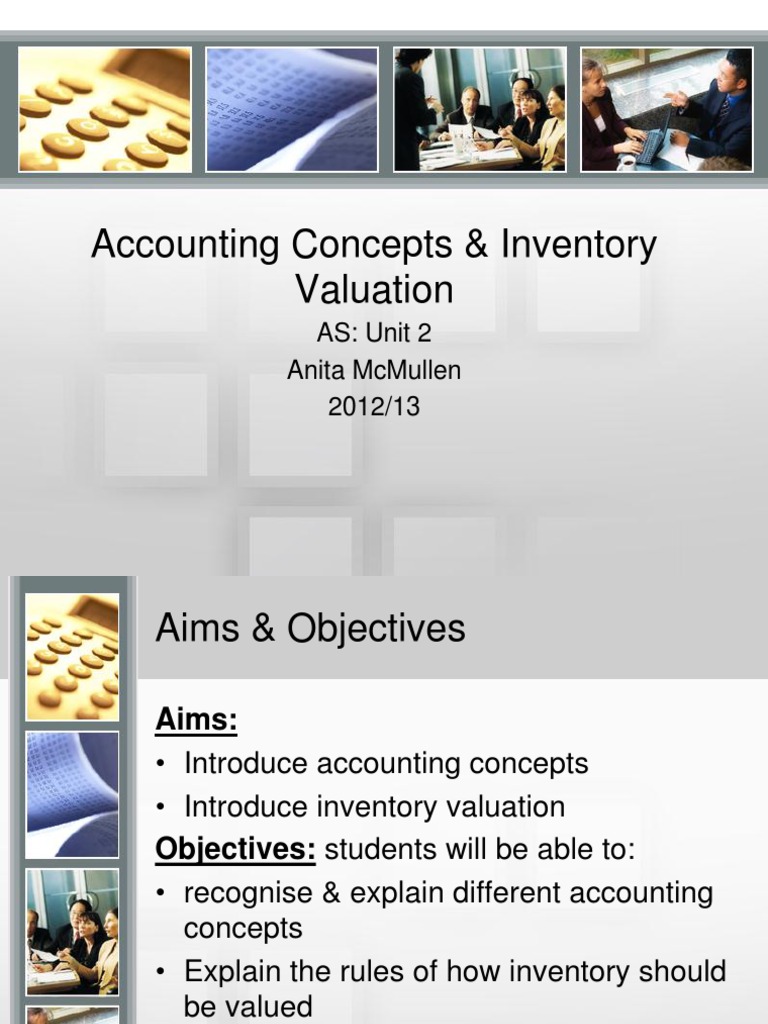 Accounting Concepts and Inventory Valuation | PDF | Concept | Accounting