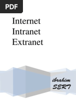 Internet, Intranet, Extranet