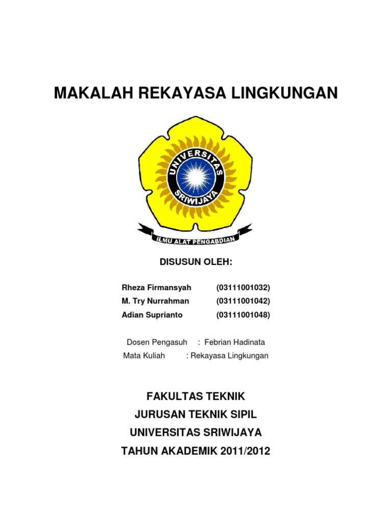 MAKALAH REKAYASA LINGKUNGAN
