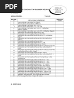 Borang Analisis Ujian Diagnostik