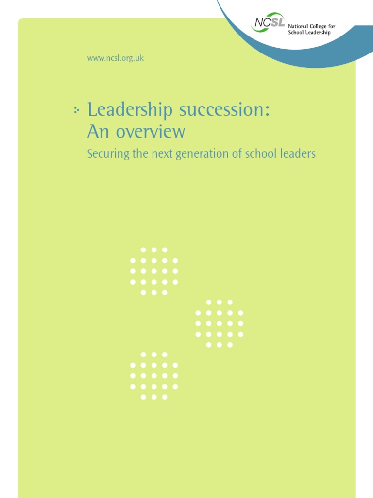 Leadership Succession Overview Leadership Leadership & Mentoring