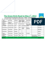 The Green Brick Road To May 1st