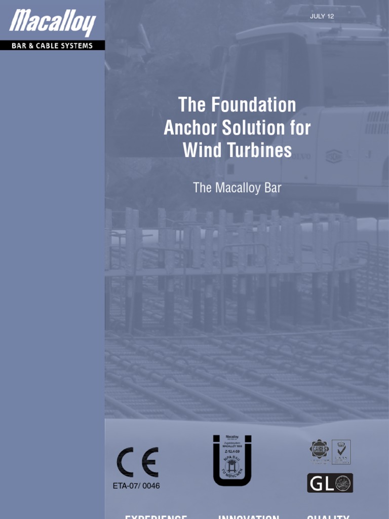 Wind Turbine Anchor Solutions | PDF | Strength Of Materials | Fatigue ...