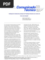 Avaliação do sistema de produção de Tambaqui intensivo em viveiro