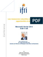 IFRI_programmeconferenceminesmauritanie