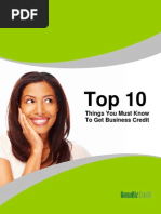 Business Credit Top 10 To Dos