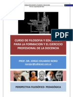 201. CURSO DE FILOSOFIA EDUCACION PARA LA FORMACION Y EL EJERCICIO PROFESIONAL DE LA DOCENCIA.