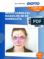 Ficha Criativa N 5 - Especial Carnaval - Maquilhagem Borboleta