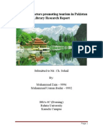 3662568 Library Research on Tourism Industry of Pakistan