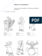Guia de Trabajo Familia de Instrumentos (Dibujos) N°5