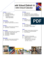 2013-14 Calendar One Page
