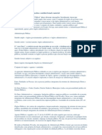 Conceito de Administração Pública Sob Os Aspectos Orgânico, Formal e Material.