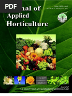 Journal of Applied Horticulture 14 (1) Indexing