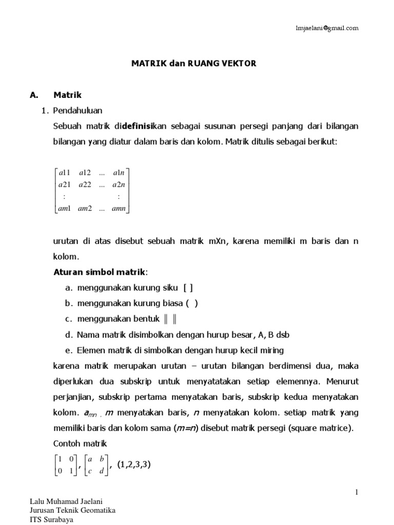 Matrices | PDF | Metode & Bahan Ajar