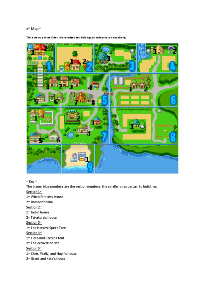 Harvest Moon Ds Map | Map Guide for Harvest Moon DS and Cute DS – QZEOF