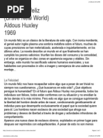  Un Mundo Feliz de Aldous Huxley