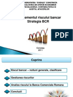 Managementul Riscului Bancar Strategia BCR
