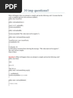 40 Java Inheritance Practice Coding Questions | PDF | Constructor ...