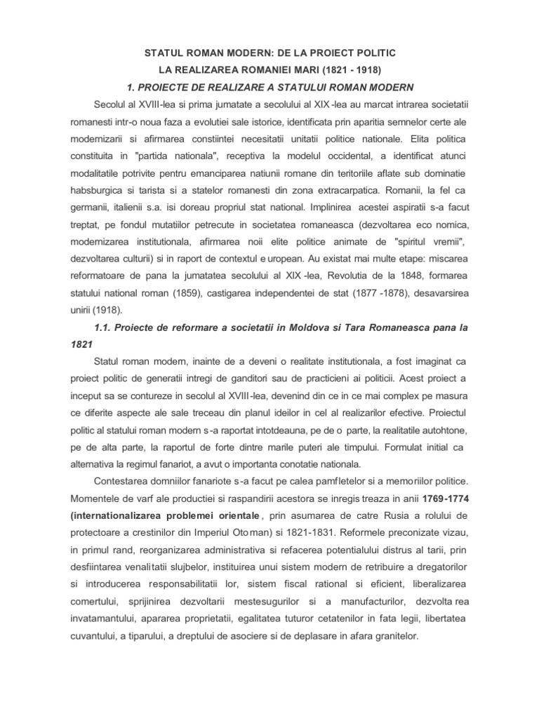 Statul Roman Modern | PDF