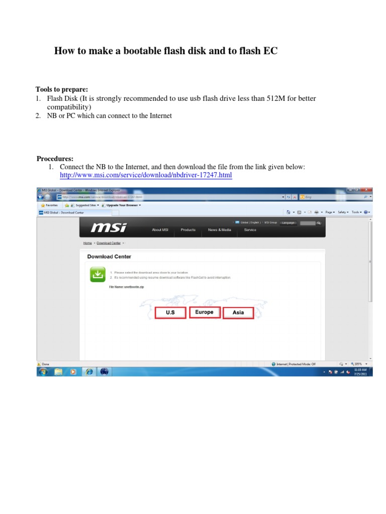 Create Bootable USB for EC Flashing | PDF | Usb Flash Drive | Bios
