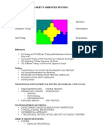 Object Oriented Testing