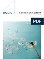 Actix Software Installation Guide