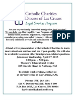 4-17-13 Catholic Charities Legal Services Program Presentation