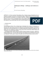 The design of Padma Multipurpose Bridge – challenges and solutions.