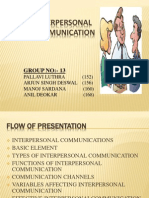 Interpersonal Communication