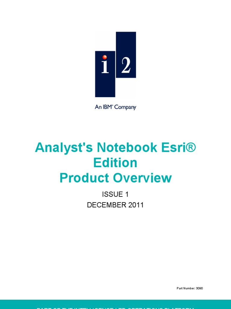 Analyst's Notebook Esri Edition Product Overview Issue 1 Arc Gis