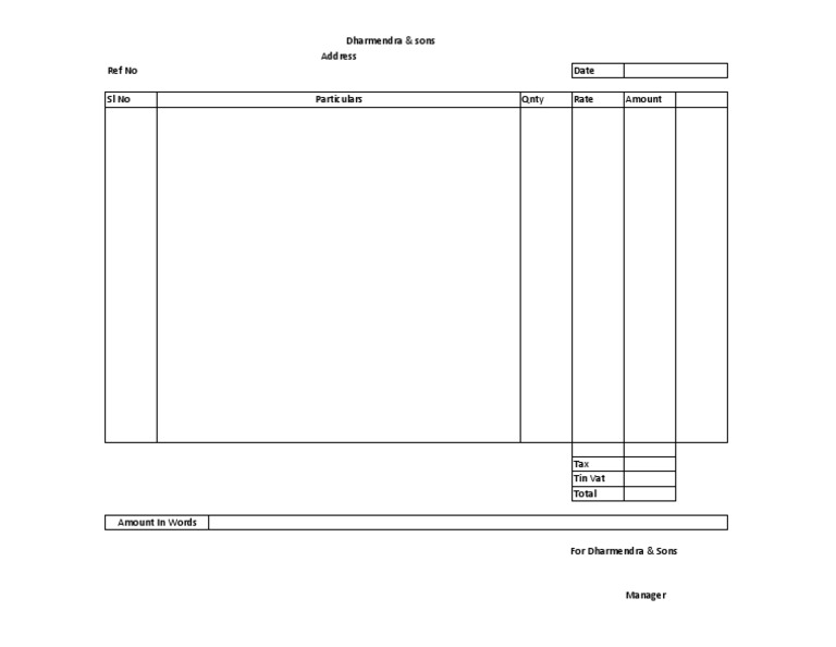 Bill Sample | PDF