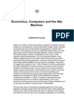 Economics and the Machine by Manuel de Landa