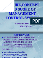 Nature Concept & Scope of MCS