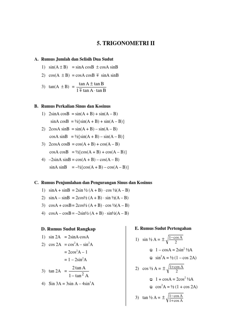 5 Trigonometri Ii