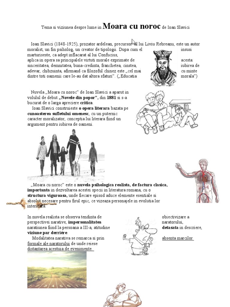 Tema Si Viziunea Despre Lume Moara Cu Noroc