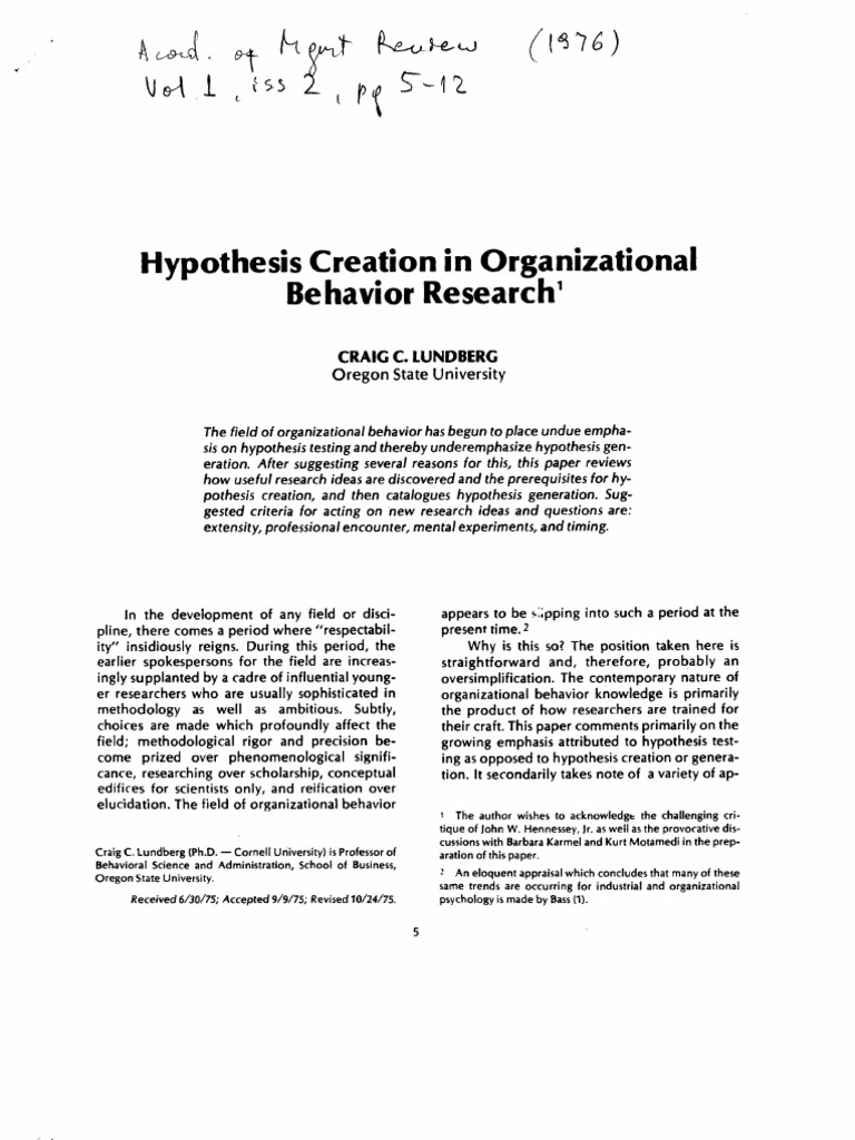 Organizational behavior essay topics