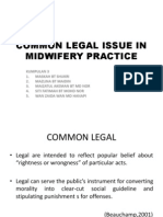 Common Legal Issue in Midwifery Practice