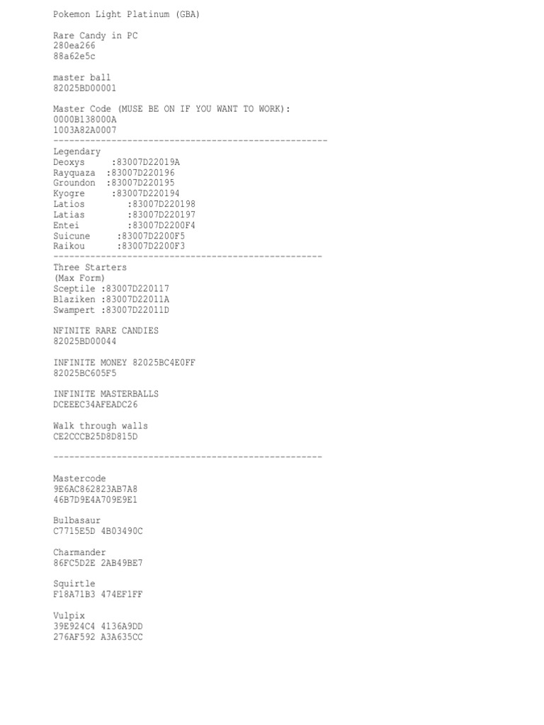 Pokemon Light Platinum Gba Nintendo Franchises Pokemon