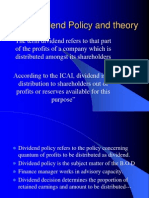 Dividend Policy and Theory