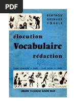 Download Langue Franaise Vocabulaire Rdaction CE2 CM1 Berthou Gremaux Voegel by SaurinYanick SN134489378 doc pdf
