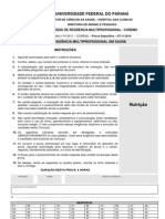 Prova Nutrição Residência Paraná PDF
