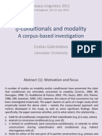 If-conditionals and modality