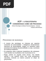 ACP – a psicoterapia considerada como um processo