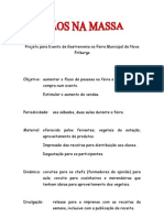 Projeto Para Evento de Gastronomia Na Feira Municipal de Nova Friburgo