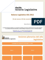 Balance Legislativo 02-12-20121